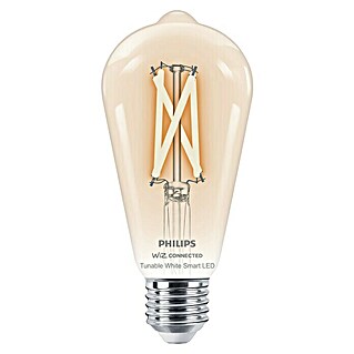 Philips Wiz Bombilla LED Filamento vintage (E27, Intensidad regulable, Blanco neutro, 806 lm, 7 W)