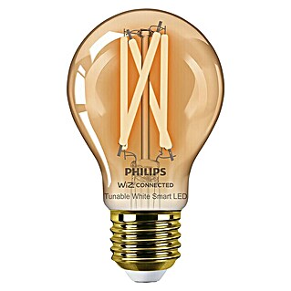 Philips Wiz Lámpara LED Regulable Filamento (E27, Intensidad regulable, 640 lm, 7 W, Color: Ámbar)