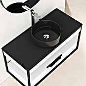 Artysan Conjunto de mueble de baño Izaro (Blanco/Negro, Mate, 3 pzs.) | BAUHAUS