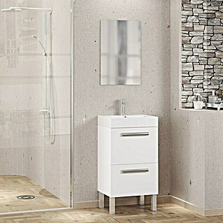 Conjunto de mueble de baño Lidia (45 cm, 3 pzs., Blanco)