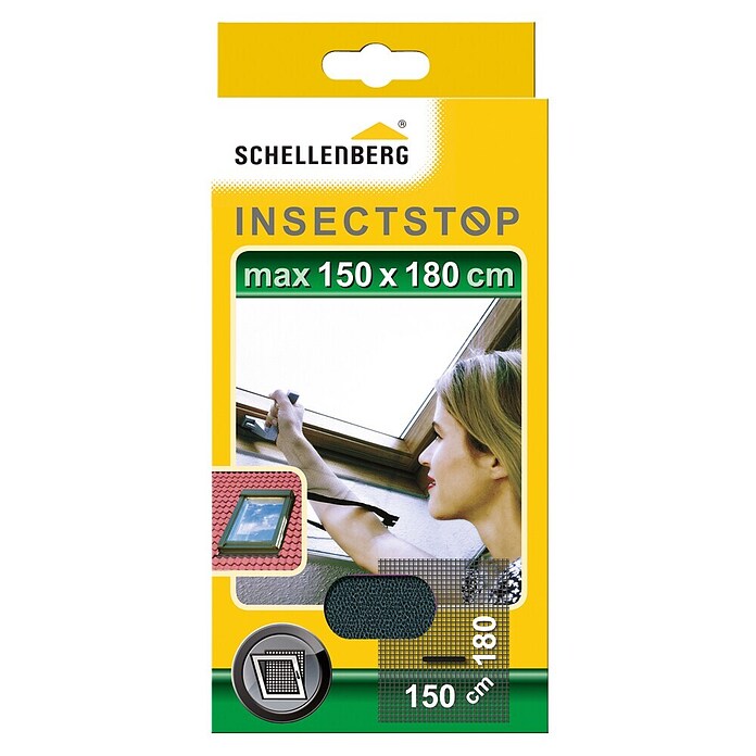 Schellenberg Rola iz steklenih vlaken  (Š x V: 150 x 180 cm, Montaža mreže proti mrčesu: Lepljenje, Za notranjo uporabo) | 1195 - Fliegengitter | AAEF - Fliegenschutz | AAE - Beschläge | AA - Eisenwaren | A - Eisenwaren | BAUHAUS