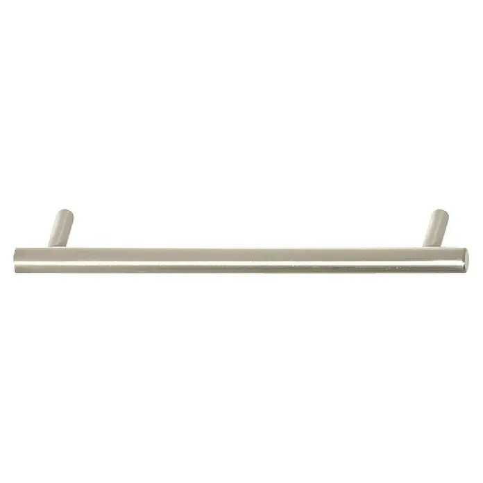 Häfele Tirador para muebles - Tipo de tirador del mueble: Barra, Distancia entre orificios: 96 mm - Toallero plateado de pared con dos extremos de barra diseñados para sujetar toallas, diseño minimalista.