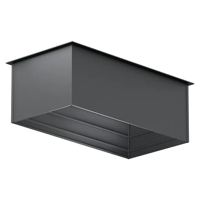Gardol Huerto urbano - 200 x 100 x 76 cm, Acero, Antracita - Primer plano de una lámpara de techo gris, que combina la simplicidad moderna con la estética funcional. Ideal para crear espacios interiores elegantes.