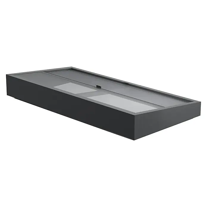 Gardol Frühbeet-Aufsatz - L x B x H: 198 x 98 x 23 cm - Die elegante Bioethanol Feuerstelle in Anthrazit bietet stimmungsvolle Wärme und modernes Design für den Innen- und Außenbereich.