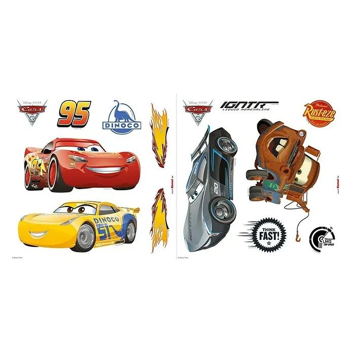Komar Disney Edition 4 Fenstersticker Cars