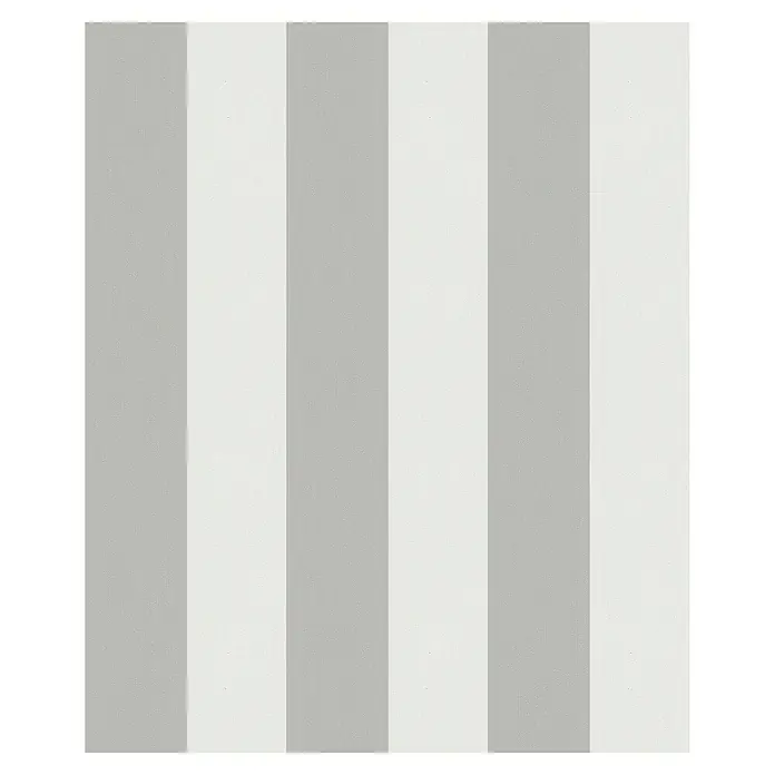 Marburg Kids' Walls Vliestapete - Grau/Weiß, Streifen, 10,05 x 0,53 m - Bild eines gestreiften Hintergrunds mit abwechselnd grauen und weißen Streifen. Eine stilvolle und moderne Option für Ihre Wandgestaltung.