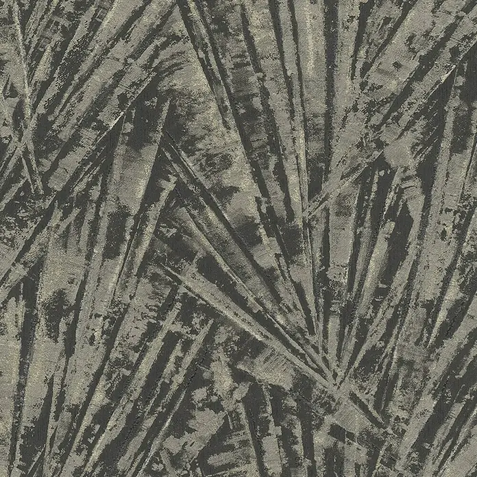 Marburg Papis Loveday Vliestapete Allover-Struktur - Schwarz/Gold, Grafisch, 10,05 x 0,7 m - Abstraktes Muster in Grau- und Schwarztönen, das eine moderne und stilvolle Tapete darstellt.\n