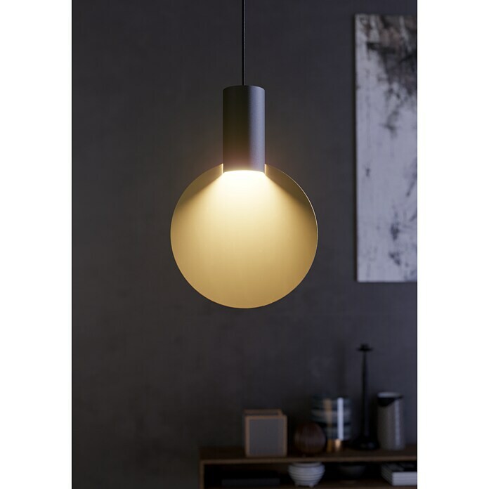 Eglo Sarona Pendelleuchte (4,5 W, Schwarz/Gold, GU10, Anzahl Leuchtmittel: 1 Stk.) | BAUHAUS