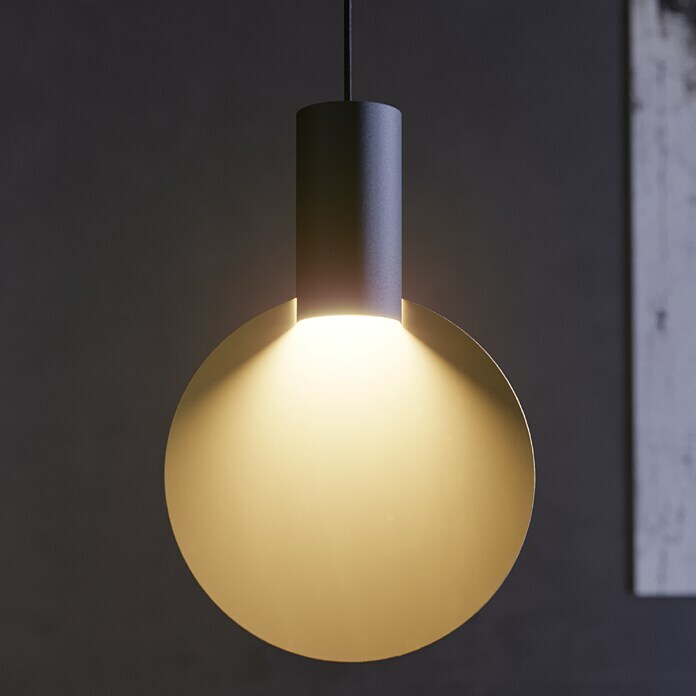 Eglo Sarona Pendelleuchte (4,5 W, Schwarz/Gold, GU10, Anzahl Leuchtmittel: 1 Stk.) | BAUHAUS