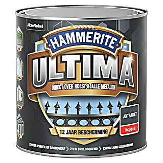 Hammerite Ultima Metaallak (Antraciet, 250 ml, Hoogglans)