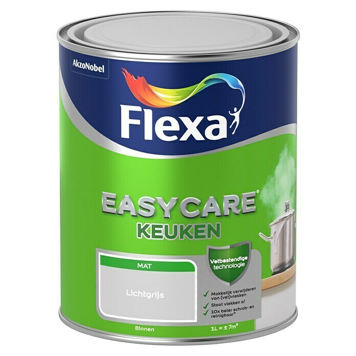 Flexa Easycare Muurverf Keuken (Lichtgrijs, 1 l, Mat) | BAUHAUS