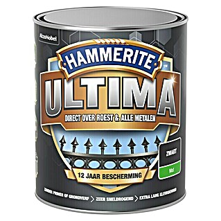 Hammerite Ultima Metaallak (Zwart, 750 ml, Mat)