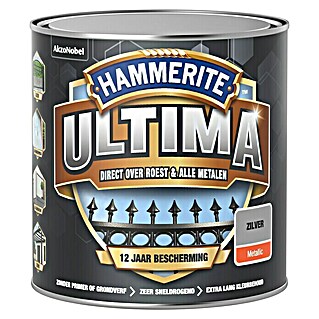 Hammerite Ultima Metaallak Metallic (Zilver, 250 ml)