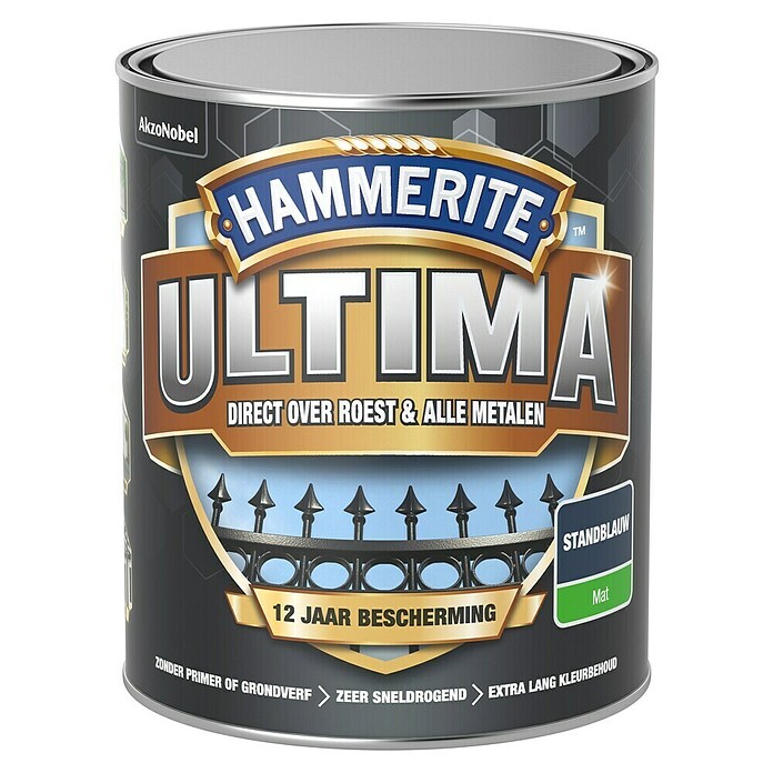 Hammerite Ultima Metaallak (Standblauw, 750 ml, Mat) | BAUHAUS