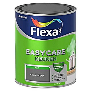 Flexa Easycare Muurverf Keuken (Antracietgrijs, 1 l, Mat)