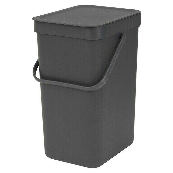Brabantia Cubo de la basura Sort & Go  (Gris, 12 l, Plástico)