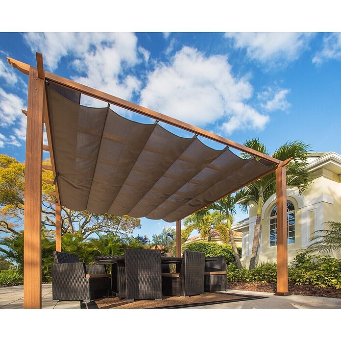 Paragon Outdoor Raffpavillon Florida (350 x 350 cm, Braun)