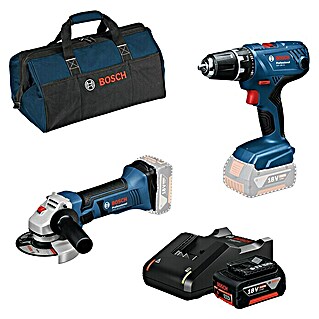 Bosch Professional Maschinen-Set 2 Tool Kit (Akkuspannung: 18 V, 2 Akkus, Kapazität: 4 Ah, 6 -tlg.)