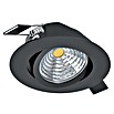 Eglo LED-Einbauleuchte SALICETO (Warmweiß, Durchmesser: 8,8 cm, Schwarz, 1 Stk.) | BAUHAUS