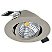 Eglo LED-Einbauleuchte SALICETO (Warmweiß, Durchmesser: 8,8 cm, Nickel-matt, 1 Stk.) | BAUHAUS