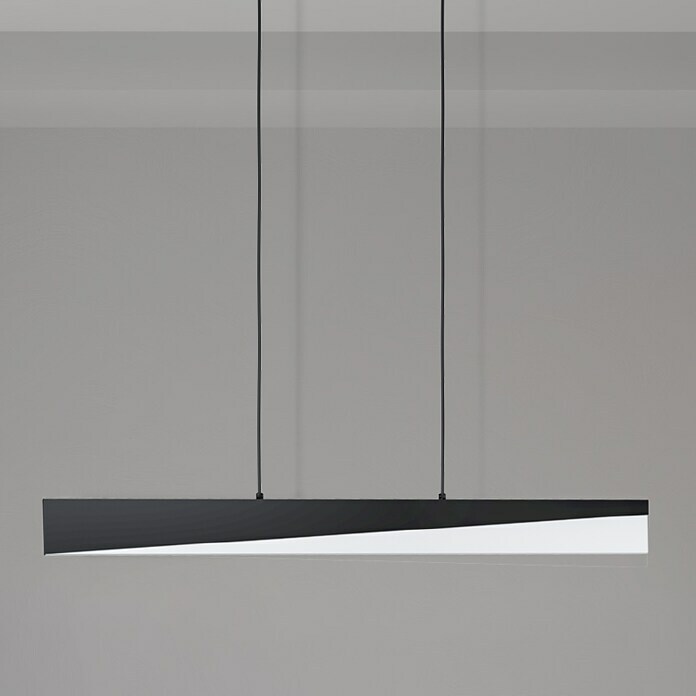 Eglo Isidro LED-Deckenleuchte (22 W, L x B x H: 86 x 8 x 11 cm, Schwarz,  Warmweiß) | BAUHAUS