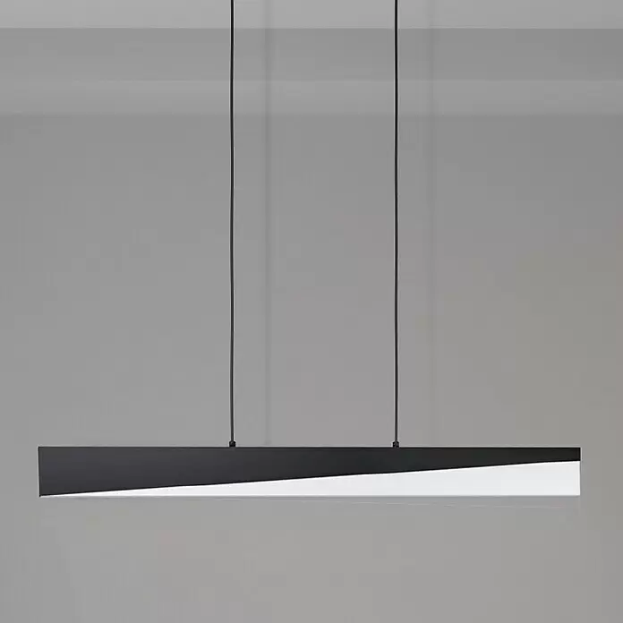 Eglo Isidro LED-Pendelleuchte - 27 W, L x B x H: 79,5 x 6 x 11 cm, Schwarz, Warmweiß - Bildausschnitt