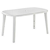 Set de muebles de jardín Cancún (5 pzs., Polipropileno, Blanco, L x An x Al: 140 x 80 x 73 cm) | BAUHAUS