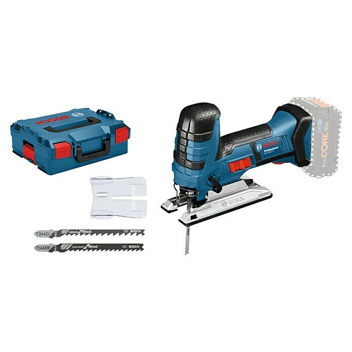 Bosch Professional Akku-Stichsäge GST 18 V-LI L-Boxx18 V, Ohne Akku, Leerlaufhubzahl: 550 - 2.700 U/min Diagonal View