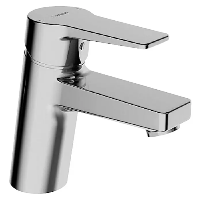 Hansa Twist Waschtischarmatur Typ 1 - Chrom, Glänzend - Bild einer modernen, verchromten Waschtischarmatur, die durch ihr schlichtes Design und die glänzende Oberfläche besticht. Ideal für stilvolle Badezimmer.