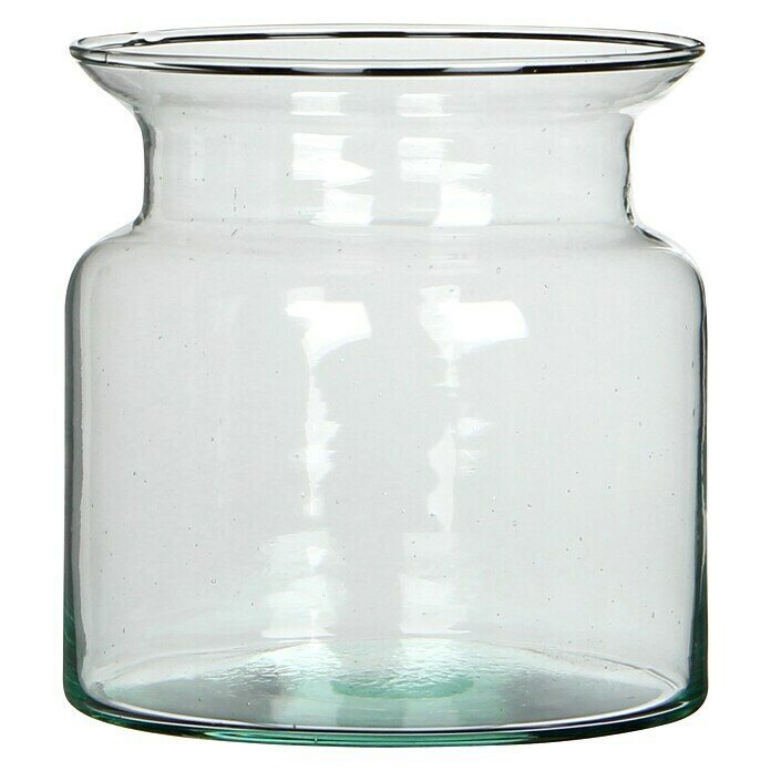 Jarrón de vidrio Mathew (Ø x Al: 15 x 15 cm, Transparente)