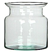 Jarrón de vidrio redondo Mathew (Ø x Al: 12,5 x 12 cm, Transparente)