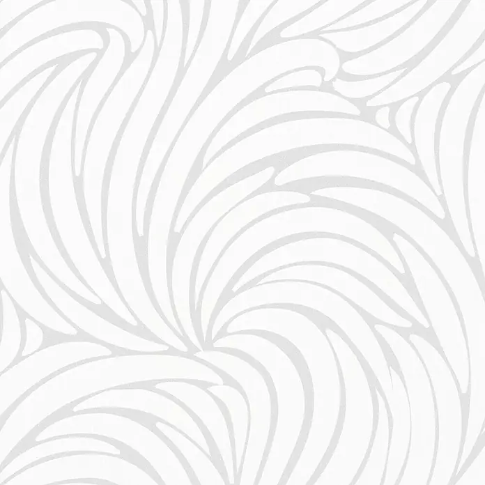 Estor enrollable Plantas - An x Al: 75 x 180 cm - Elegante papel pintado con un patrón floral en espiral en suaves tonos blancos, creando un ambiente relajante y elegante.