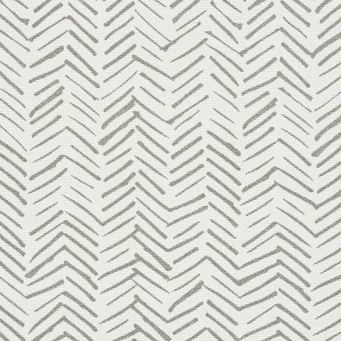 Estor enrollable Espiga - An x Al: 120 x 180 cm - Tejido texturizado con un patrón en zigzag gris sobre un fondo claro, ideal para tapicería o decoración.