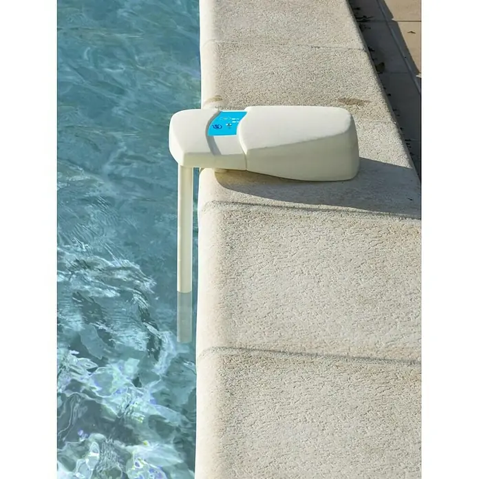 Gre Alarma de agua - Modo de funcionamiento: Funciona con pilas - El probador de piscinas está montado en el borde de la piscina, midiendo la calidad del agua. Un accesorio útil para mantener limpia el agua.