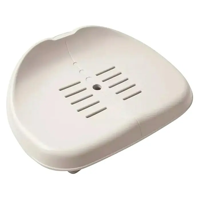 Intex Asiento - 47 x 36 x 22 cm, Específico para: Bañeras de hidromasaje Intex - Jabonera blanca con orificios de drenaje para un almacenamiento limpio y seco del jabón en baño o cocina.