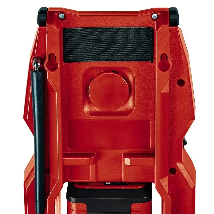 Einhell Power X-Change 18V Akku-Baustellenradio TC-RA 18 Li-Solo - Schwarz/Rot, Akkuspannung: 18 V, Anzahl Akkus: Ohne Akku, Frequenz: 87,5 - 108,0 kHz (FM) - Detailaufnahme