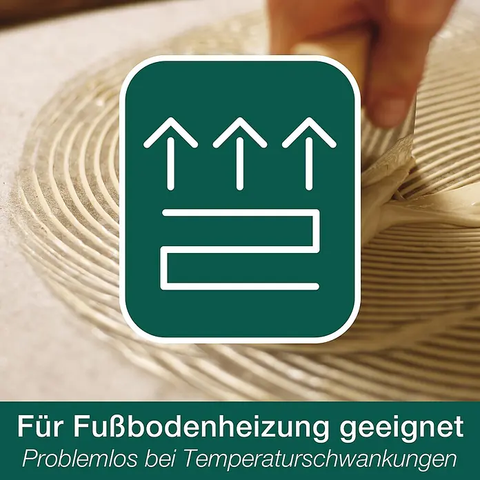 Bona Home Bodenbelagskleber - 10 kg, Lösemittelfrei - Geeignet für Fußbodenheizung. Das Produkt ist problemlos bei Temperaturschwankungen.