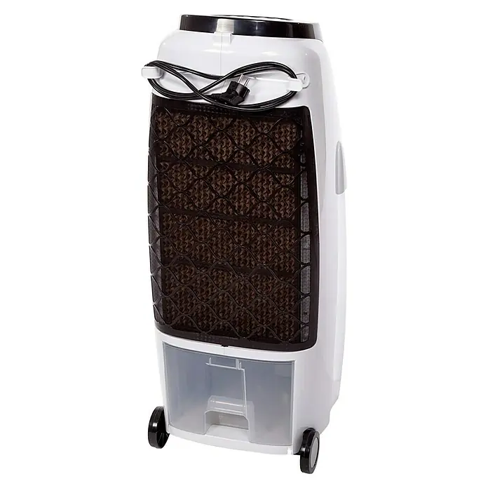Purline Rafy Climatizador evaporativo 100 - Blanco/Negro, Altura: 88 cm, 130 W - Este enfriador evaporativo portátil cuenta con un gran depósito de agua, lo que garantiza un alivio duradero del calor.