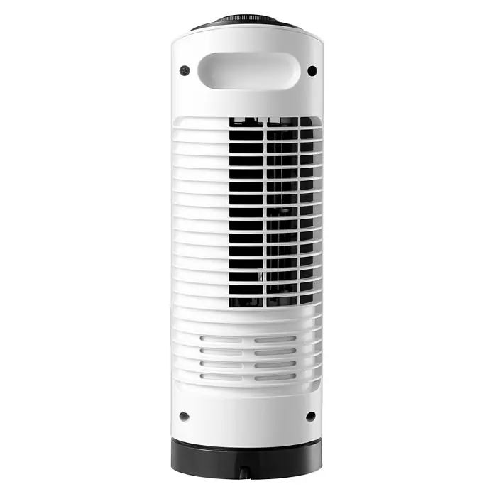 Purline Venty Ventilador de torre TO 10 - Blanco, 33 cm - Imagen de un ventilador de torre, que presenta un diseño elegante con láminas de ventilación para una circulación de aire eficiente.