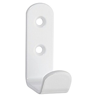 Inofix Gancho para colgar 3055 (An x Al: 2 x 5,9 cm, Acero, Blanco)