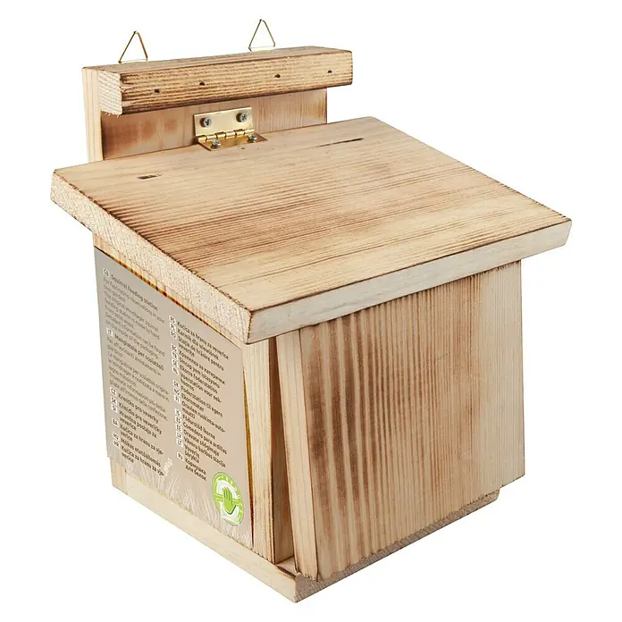 Windhager Eichhörnchenfutterstation - Holz, L x B x H: 22 x 17 x 18 cm - Squirrel feeder made of wood. For feeding and observing squirrels in your own garden.