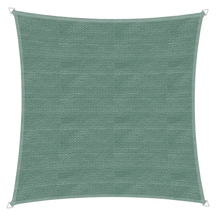 Windhager Sonnensegel Capri - L x B: 5 x 5 m, Quadratisch, Olive - Rechteckiges grünes Sonnensegel mit verstärkten Ecken für zusätzlichen Schatten und Schutz im Freien.