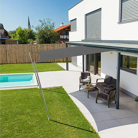markise 230 cm breit Vordach für die Vordertür, Regenschutz, mit UV-Regen- und Schneeschutz, einfache Montage, Terrasse, Veranda, Markise, 150 x cm/59 x 91 cm, Breite mugen power Color:Harvest Red/Chromium Derbystar Bundesliga Brillant TT