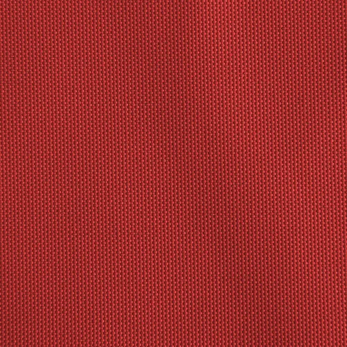 Windhager Sonnensegel Cannes - L x B: 3 x 3 m, Rot, Dreieckig - Nahaufnahme eines roten Textilmaterials, das die feine Webstruktur und die lebendige Farbe des Stoffes hervorhebt.