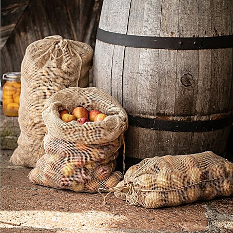 Windhager Netzsack Öko (B x H: 40 x 60 cm, Jute, Braun, 2 Stk.)