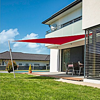 Windhager Sonnensegel Cannes (L x B: 5 x 5 m, Rot, Dreieckig)