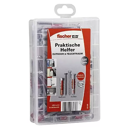 Fischer  Schrauben- & Dübelsortiment Praktische Helfer Outdoor & Feuchtraum