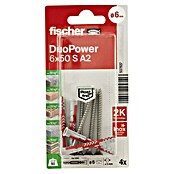 Fischer Duopower Universaldübel  A2 K (Mit Rand, Durchmesser Dübel: 6 mm, Länge Dübel: 50 mm) | BAUHAUS