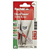 Fischer Duopower Universaldübel  A2 K (Mit Rand, Durchmesser Dübel: 8 mm, Länge Dübel: 65 mm) | BAUHAUS