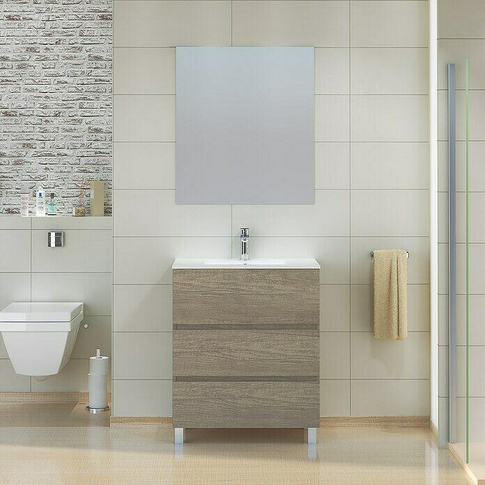 Mueble de lavabo Patri (46 x 70 x 85 cm, Blanco)